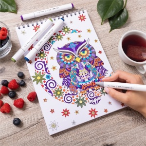 Carte de colorat, Colorya, A4, Mandala, Anti-stress, 30 de Pagini - Img 3
