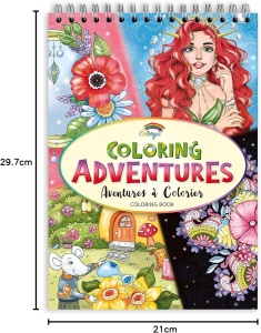 Carte de colorat, Colorya, Coloring Adventures, A4, 30 pagini - Img 2