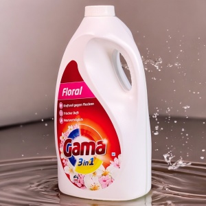 Detergent de rufe lichid Gama, Floral, concentrat, 3in1, 5 l, 100 spalari - Img 3