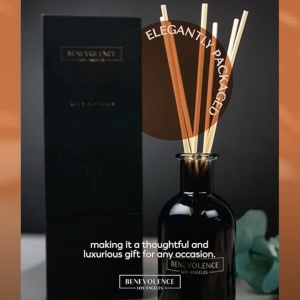 Difuzor cu betisoare Benevolence LA pentru casa, 120 ml, cu parfum relaxant de trandafir si lemn de santal, cutie de cadou, Decor pentru casa - Img 6