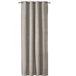 Draperie Elfie Opac cu inele Jemidi, 140 x 245 cm, Gri, Poliester, 55279.25.01