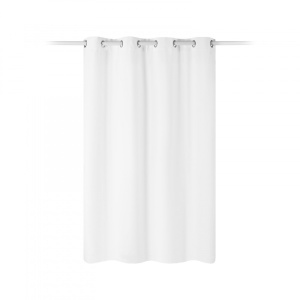 Draperie opaca Stella cu inele Jemidi, 140 x 175 cm, Alb, Poliester, 55283.02.02