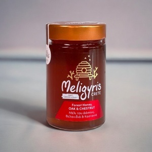 Miere cretana premium de padure, stejar si castan, 450 g, Meligyris, 100% natural - Img 2