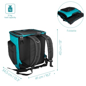 Rucsac transport animale Navaris, 41x34.5x43 cm, pentru caini/pisici pana la 12 kg, gri, 47550.37 - Img 4