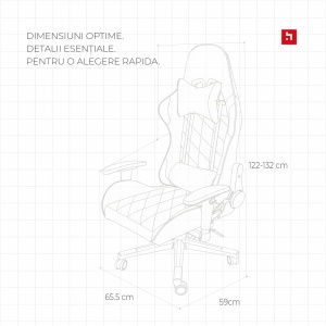 Scaun gaming Kiwari® Vector, spatar rabatabil 180°, brate 2D, perne lombara si cervicala, piele PU, negru/alb - Img 2