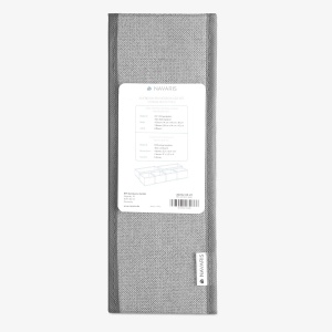 Set 12 cutii pentru organizare si depozitare Navaris, dimensiuni diferite, pliabile, din material textil, Gri - Img 6