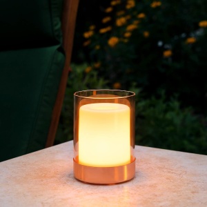 Set 2 lumanari solare cu LED Navaris, pentru exterior, efect flacara, cu senzor de lumina, IP44, 6.5 x 12 cm, pentru gradina, balcon si terasa - Img 7