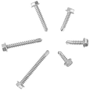 Set 200 de suruburi Belle Vous, hexagonale M8, din otel inoxidabil, 6 dimensiuni, cutie pentru depozitare, Argintiu - Img 5