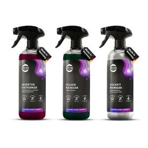 Set 3 x Solutie Premium Ingrijire Auto – Intelligent Fluid: Curatare Bord 500 ml, Curatare Jante Aliaj & Otel 500 ml, Indepartare Insecte & Murdarie Organica 500 ml - Img 2