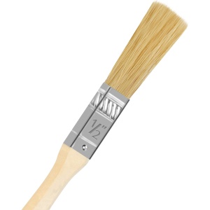 Set 36 de pensule Kurtzy, 12.7 mm, pensule profesionale pentru vopsit si lacuit, maner din lemn, Maro - Img 5