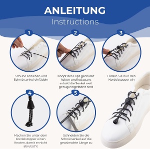 Set 5 sireturi elastice sport EVEREST FITNESS, fara legare, reglabile, universale 118 cm, din nylon, pentru adulti si copii, negru - Img 5