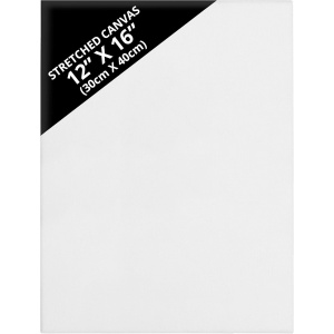 Set 7 panze pentru pictura Kurtzy, 30x40 cm, din bumbac, 3 mm grosime, pentru vopsele acrilice si uleioase, Alb - Img 2
