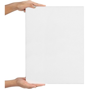 Set 7 panze pentru pictura Kurtzy, 30x40 cm, din bumbac, 3 mm grosime, pentru vopsele acrilice si uleioase, Alb - Img 8