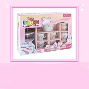 Set de ceai, Jewelkeeper, unicorn din portelan pentru fetite, 13 piese - Img 2