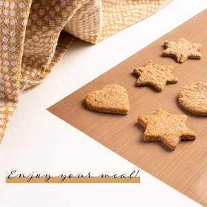 Set Folie de copt reutilizabila Gourmeo, premium, 7 piese, 4 x 32x46 cm, 2 x 40 cm, 1 x 24x43 cm, din fibra de sticla cu PTFE - Img 2