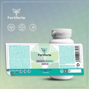 Supliment alimentar ASHWAGANDHA COMPLEX, Fortiforte, 60 capsule - Img 5