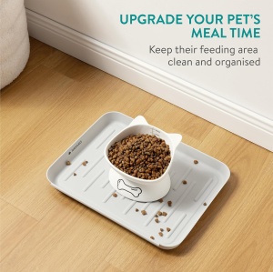 Tava pentru incaltaminte Navaris, set 3, 35×27×2.5 cm, din plastic, utilizare interior/exterior, Gri - Img 6