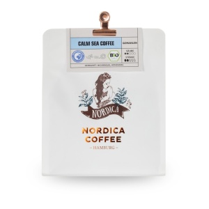 Cafea macinata Nordica Coffee, BIO, CALM SEA COFFEE MILD, 80% Arabica, 20% Robusta, 250g, RO-ECO-026