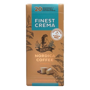Capsule cafea Nordica Coffee, 20 capsule, Compatibile Nespresso, Crema - Img 2