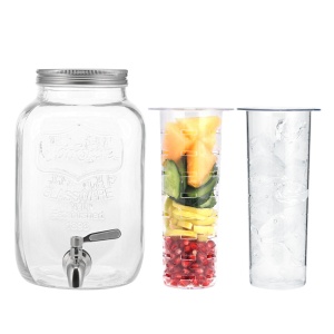 Dozator de bauturi cu infuzor de fructe si insertie de gheata Navaris, 4 l, 52425.01 - Img 5