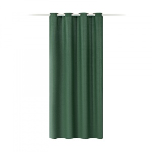 Draperie Elfie Opac cu inele Jemidi, 140 x 245 cm, Verde, Poliester, 55279.80.01
