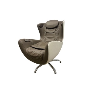 Fotoliu de masaj electric cu taburet, functie de incalzire, masaj 2D, 110 x 68 x 110 cm, maro