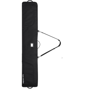 Husa de transport pentru schiuri/snowboard TeamObsidian, pana la 175 cm, Impermeabil, cu roti, poliester Oxford 600D, Negru