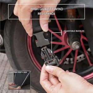 Husa impermeabila de bicicleta TeamObsidian, pentru 1-3 biciclete, material rezistent, protectie UV, Negru - Img 4
