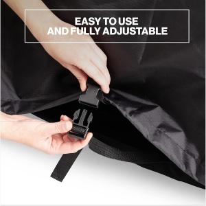 Husa impermeabila de bicicleta TeamObsidian, pentru 1 bicicleta, L, material rezistent Oxford 210D, protectie UV, Negru - Img 2