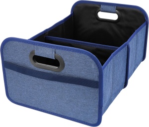 Organizator auto pentru portbagaj, Belle Vous, pliabil, 2 compartimente, curele de fixare, 30 L, 33 x 50 x 22.5 cm, Albastru