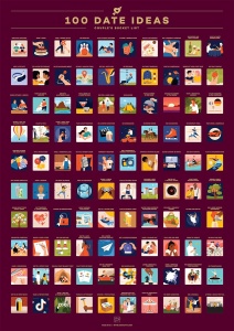Poster razuibil, 100 idei de activitati si intalniri pentru cupluri, Enno Vatti, Bucket list - Img 2