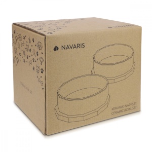 Set 2 Boluri pentru animale de companie Navaris, 800 ml, Suport antiderapant, 50946.02 - Img 3