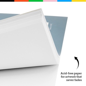 Set 2 caiete pentru schite Art-n-Fly, 2 x 100 coli, A5, 100g/m2, 5,5x8,5", Cu spirala, Hartie alba, 14 x 22 cm - Img 4