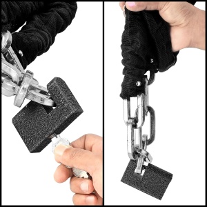 Set 2 lacate antifurt Kurtzy, carcasa din fier, 6 chei incluse, pentru porti, garaj, container, 7.5 x 4.8 cm, Negru - Img 4