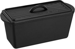 Tava copt paine Navaris, 34 cm, fonta, cu capac, pentru paine traditionala, 52635.01