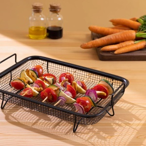 Tava de gratar cuptor Navaris, din otel inoxidabil, cu strat antiaderent, 51500.02 - Img 3