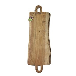 Tocator cu 2 manere dreptunghiular din lemn natural de Acacia, Bonfesto®, 70x 25 x 1.5 cm - Img 4