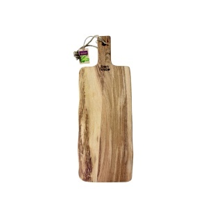 Tocator dreptunghiular cu maner din lemn natural de Acacia, Bonfesto®, Premium, 55 x 20 x 2.5 cm