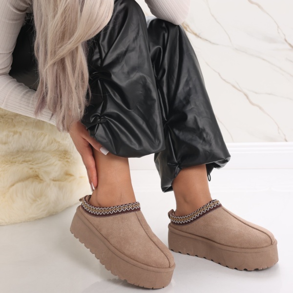 Női Lo Loafers khaki színben Ivy In Round Eco bőrben