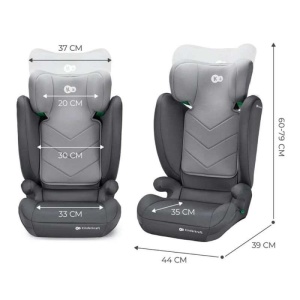 KINDERKRAFT AUTOSEDISTE I-SPARK I SIZE GREY - Img 3