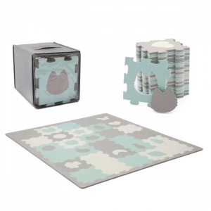 KINDERKRAFT PODLOGA ZA IGRU 3D LUNO SHAPES MINT - Img 1