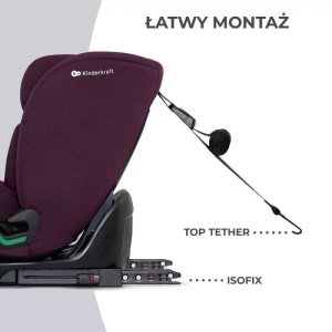KINDERKRAFT AUTOSEDITE ONETO3 76-150CM CHERRY PEARL - Img 3