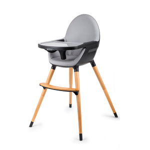 KINDERKRAFT HIGH STOLICA ZA HRANJENJE 2U1 FINI BLACK - Img 3