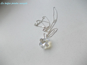 Sterling silver pendant with Swarovski Snowflake Moonlight