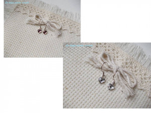 Sterling silver earrings with different shades of 6 mm heart-shaped Swarovski Crystals