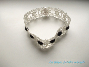 Lace and onyx choker - Img 2