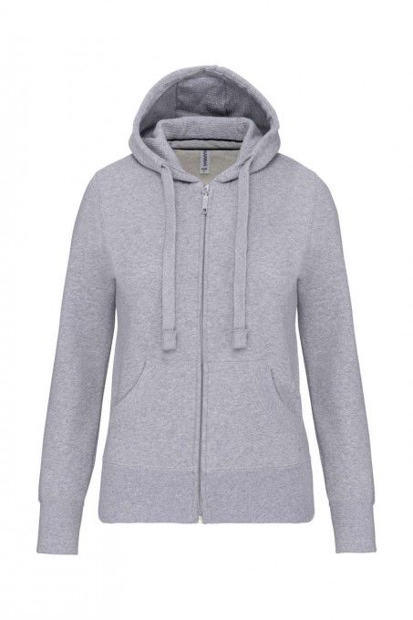LADIES' FULL ZIP HOODED SWEATSHIRT