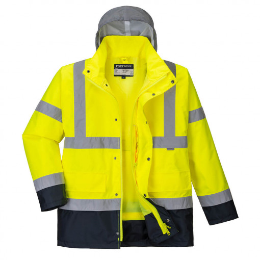 Jacheta contrast trafic Hi-Vis 4-in-1