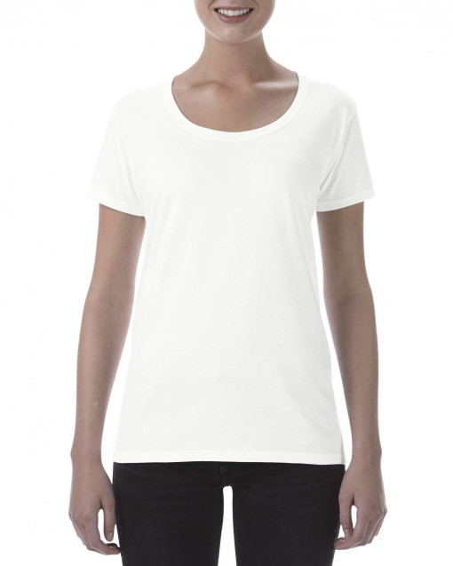 SOFTSTYLE® LADIES' DEEP SCOOP T-SHIRT