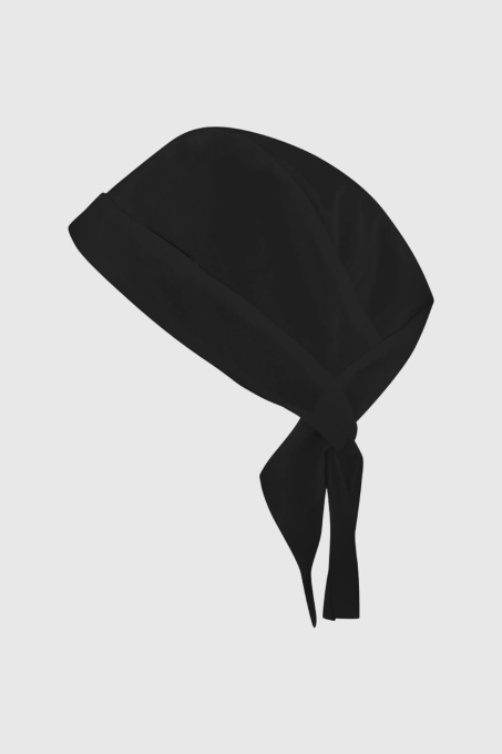 Bandana bucatar neagra unisex tercot 200g Gordon